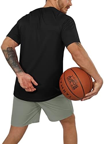 ODODOS Мъжки Тениски, Класически, Намаляване с дълъг и Къс ръкав UPF 50 + Защита От Слънцето SPF Спортна