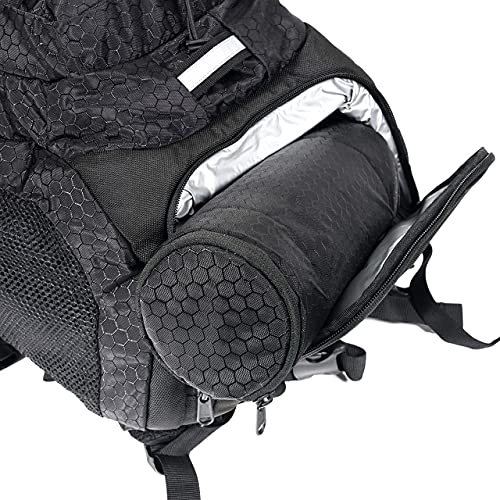 JP Copilot CarrierPak – Детска переноска 3 в 1, чанта за памперси и раница, синьо-черен (переноска тегло