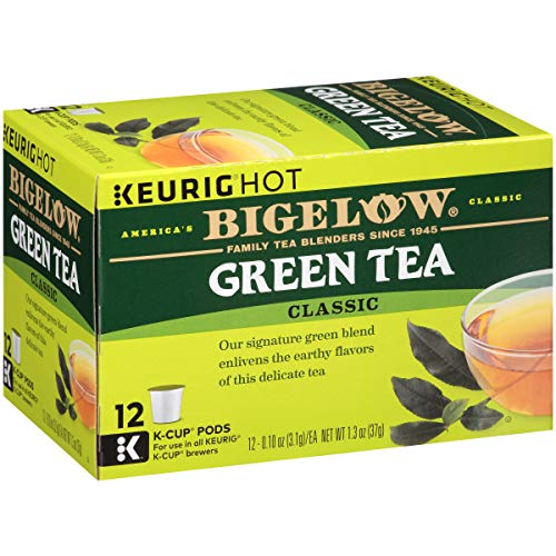 Зелен чай Bigelow Keurig капсули K-Cup, с кофеин, 12 броя (опаковка от 6 броя), общо 72 капсули K-Cup