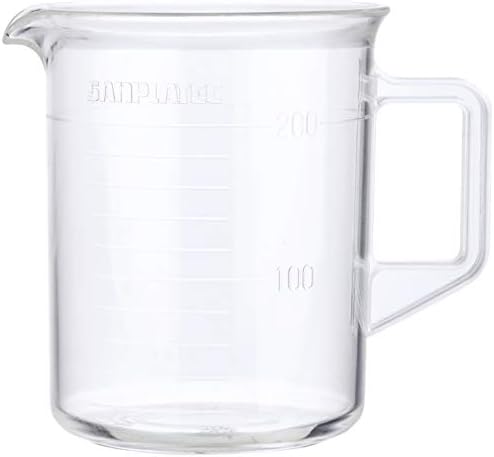 Sanplatec BBC04052 Чаша TPX с дръжка, 6,1 течни унции (200 cc), 1052, Пластмасов Полиметилпентеновая смола, Япония