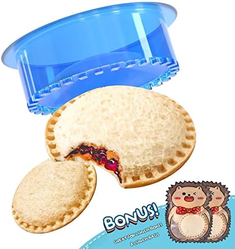 HiYZ 5 бр. Нож за сандвичи и Теглилки + Пакети за закуски HiYZ за деца, 10 бр. повторното използване на опаковки за бонбони (Заек)