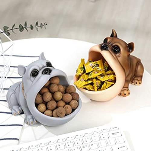 JYDQM Купа за Съхранение на ключове под формата на кучета с големи Уста, Фигурка на Греха, Ястие за Бонбони, Бижута,