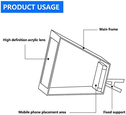 4 GB Дървена Обяснение Сгъваема Лупа Усилвател на Екрана на Мобилния телефон от 12-Инчов Hd 3D Защита на Очите