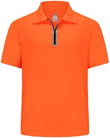 Мъжки Ризи с къси ръкави за голф Голям и Висок Растеж, Влагоотводящие, Със Защита От Слънцето, Контрастни Цветни