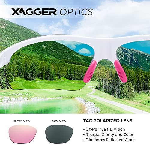 Xagger Поляризирани Спортни Очила с Обвивка за Мъже И Жени UV400 Леки Спортни Очила