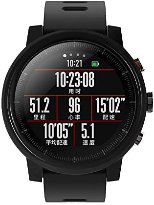 Калъф LEKODE за смарт часа Huami Amazfit Stratos Smart Watch 2/2s Slim PC Screen Protect Shell (черен, както