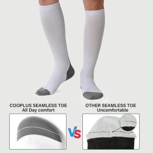 Компресия чорапи COOPLUS за Жени И Мъже, които Поддържат Циркулацията на Кръвта 20-30 мм hg.ст., Чорапогащи до