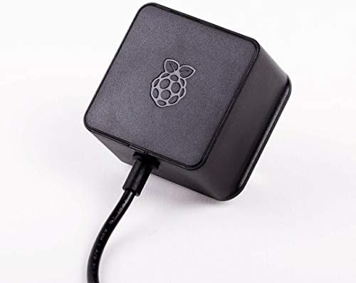 Официален захранване с ac адаптер Raspberry Pi 4-(САЩ) Черен на цвят, UL, SC0218