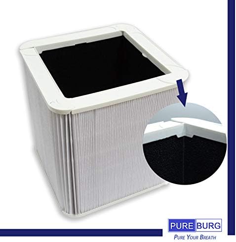 PUREBURG 1-Pack Взаимозаменяеми HEPA-филтър, Съвместим с очистителями на въздуха Blueair Blue Pure 211+ / 211 и MAX