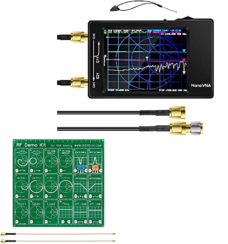 【Обновен】 Вектор мрежов анализатор AURSINC NanoVNA 2,8 Сензорен екран с кутия + Филтър-Инвалидизиращи RF Demo Kit