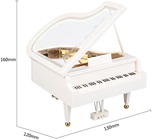 HMGGDD Романтична Модел Пиано Музикална Ковчег Балерина Музикални Кутии за бижута, Декорация на Дома, Подарък За