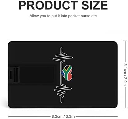 Южна Африка Сърцебиене USB Флаш Дизайн на Кредитна Карта, USB Флаш Устройство Персонализиран Ключ Memory Stick 32G