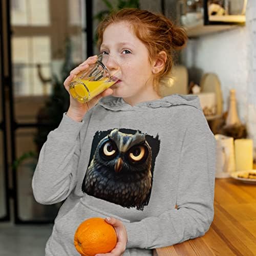 Детска hoody с качулка от порести руно Owl - Детска Hoody с 3D принтом - Скъпа hoody с качулка за деца