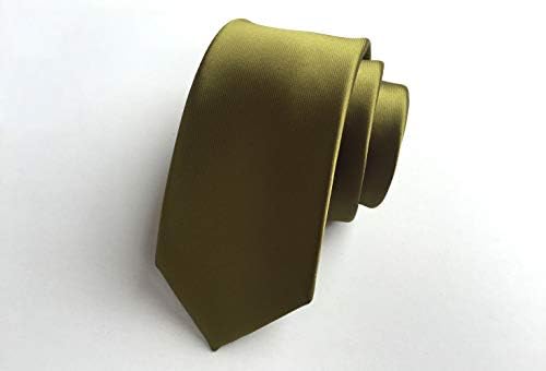 Wehug Мъжки Класически Тесен Монофонични Вратовръзка Slim Вратовръзка, Тесни Вратовръзки За мъжете, 2.4 инча (6 см)