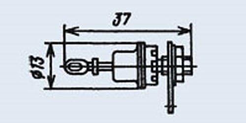 U. S. R. & R Tools силициеви Диоди D815J analoge 1N1819, 1N1819A, 1N2048-1 на СССР на 20 бр.