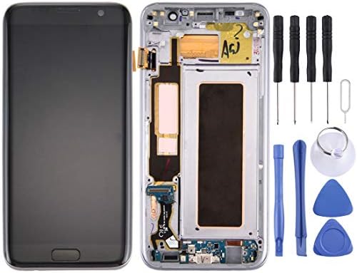 Мобилни дисплеи за Galaxy S7 Edge / G935A с Цифров Преобразувател в пълно Сглобяване с Рамка и Порт за зареждане, бутон