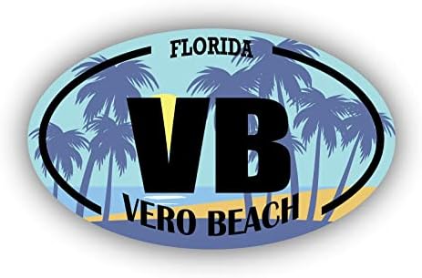 VB Vero Beach, Fl | Етикети на забележителностите на плажа | Океан, Море, Езеро, Пясък, Сърф, каяк | Са идеални за превозни