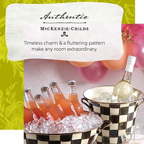 Охладител за Бутилки Вино MacKenzie-Чайлдс Courtly Check, Декоративен Държач за Шампанско с Дръжки