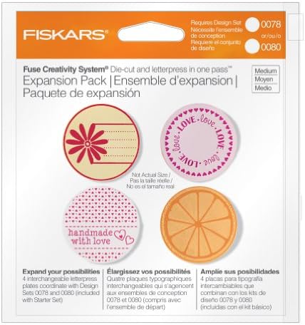Разширителен комплект за кръгли плочи Fiskars 100860-1001, Среден, 4 опаковки