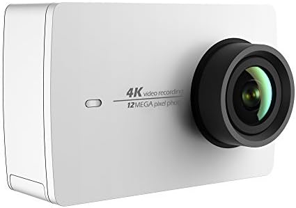Екшън-камера YI 4K и спортна камера, Видео 4K / 30 кадъра в секунда, 12-Мегапиксельное необработанное изображение с EIS живо предаване, Гласово управление – Бял