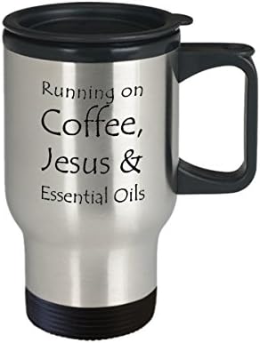 Новост, Кафеена Чаша за пътуване - Работи на кафе, Исус и Етерични Масла - 14 мл, Чаша за топла и студена кафе, най-Добрият
