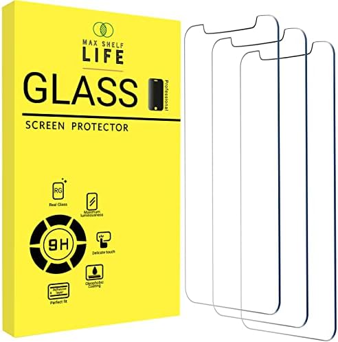 Максимален срок на годност Предпазно стъкло за екран на iPhone 14 6.1 3 Опаковки от закалено Стъкло, Защита сензор, Удобна