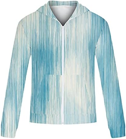 Dgoopd Минерални Блузи за Мъже с Цип Минерални Блузи с Дълъг Ръкав Вратовръзка Боядисват Тренировочная Hoody