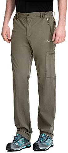 Мъжки панталони За пътуване clothin с еластична талия, Еластични, Леки Панталони с много джобове, Дишащи бързо съхнещи