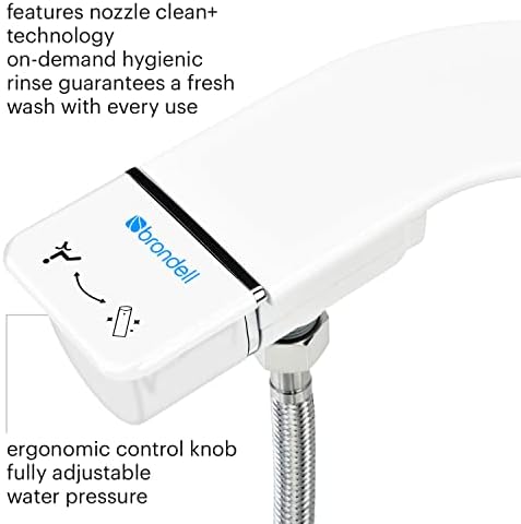 Дюза за биде Brondell SS-150W SimpleSpa Thinline Essential за седалките на тоалетната чиния с Регулируема водна
