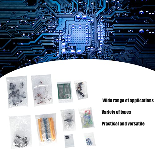 Набор от Резистори-Транзистори, намаляване на шума, Лесно преносими Универсален Защитен Комплект електронни компоненти,