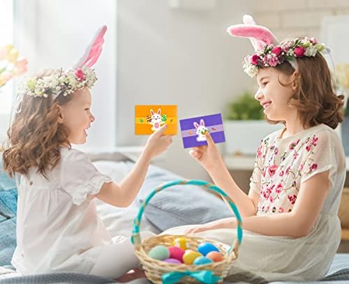 WhatSign Великденски Подарък Картички, Пликове за деца от 6 бр. Великденски Мини-Пликове Подарък За Притежателите