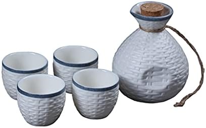 YFQHDD Прост Комплект Чаши за Саке Практически Реколта Керамични Японската Колекция Комплект Чаши За Саке
