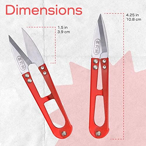 Професионални ножици за подстригване направления - Разнообразни Пътни Ножици - Червен - 1 Чифт