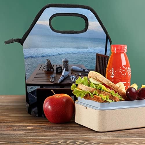 Дамски Чанта за обяд GUEROTKR, Кутия за Обяд за мъже, Дамски Кутия за Обяд, плажен маса, столове с шарките