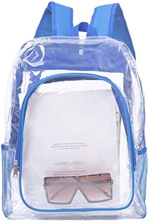Прозрачен раница Hasiobanyu, Сверхпрочный Прозрачен Раница, Прозрачна чанта за книги, PVC дограма, Пластмасова Чанта