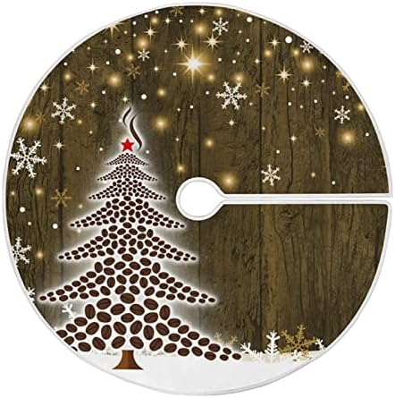 Сверкающая Коледно Дърво Пола за Коледно 36 инча Начало Декор за Коледно Пола Подложка за Коледна Украса Вечерни Украса за Дома