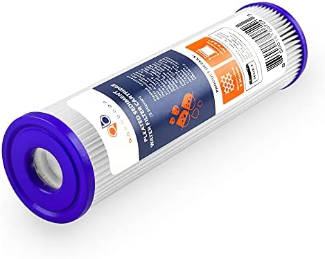 Aquaboon 2-Опаковка заменяеми патрон за филтър за вода с утайка с дебелина 5 микрона 10 инча и Aquaboon 4-опаковка заменяеми патрон за филтър за вода с утайка с дебелина 5 микро