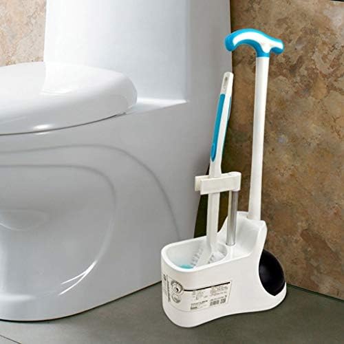 QTBH Четка за тоалетна Комбиниран Комплект четка за тоалетна и буталото Компактен, свободно стояща Пластмасова четка за тоалетна