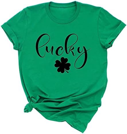 Женска тениска в Деня на Св. Патрик, с участието на Централи и хубаво Кръгло деколте, Негабаритная Ирландската Hoody