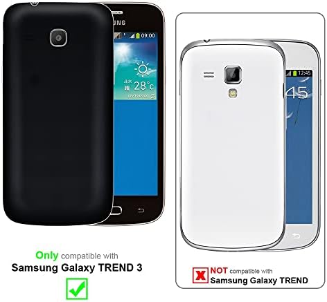 Калъф Cadorabo, съвместим с Samsung Galaxy Trend 3, прозрачна - устойчив на удари и надраскване Силиконов калъф от TPU - Ультратонкая Защитен Гел обвивка за задната част на бронята