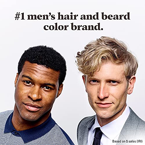 Just For Men Шампоан-In Color (Бившата Оригиналната формула), мъжка боя за коса с кератин и витамин е за укрепване на косата - Средно кафяво, H-35, Опаковки от 3