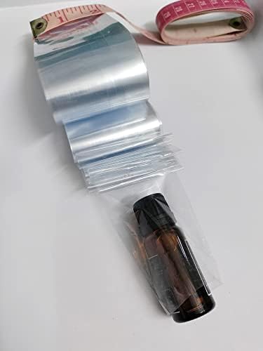 Термоусадочный roll тубус от прозрачен PVC ИСАН® Прозрачен за капачки от бутилки, Ширина 2 инча, дължина