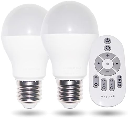 Erkangsm Интелигентна led лампа с регулируема яркост с дистанционно управление E27 9W Крушки с регулируема цветова температура