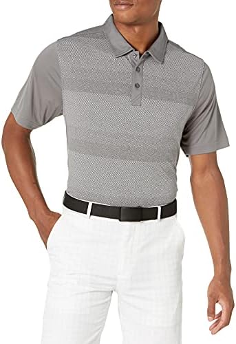 Мъжка риза с къси ръкави Кътър & Buck, Впитывающая Влагата, Drytec в ивица във формата на Полумесец