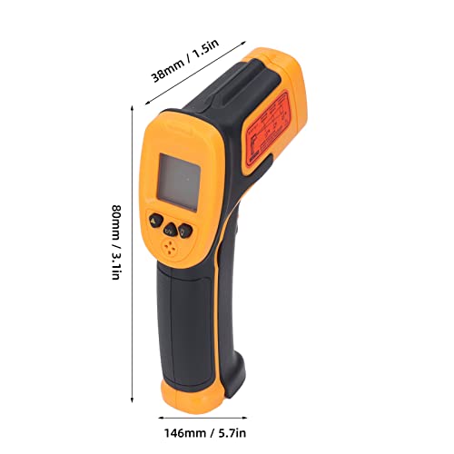 Инфрачервен Термометър с LCD Дигитален Ръчен Пистолет за измерване на температурата ‑32-550 Градуса Пистолет за измерване