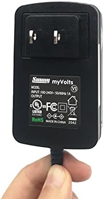 Захранващ Адаптер MyVolts 9V, Съвместим с/Подмяна на част на захранващ блок Panasonic PQLV206 - штепсельная вилица САЩ