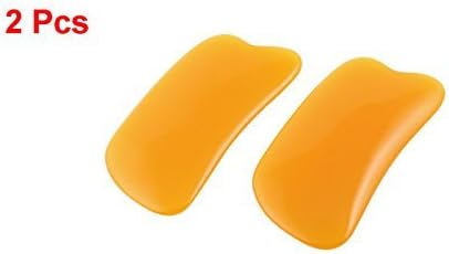 Пластмасов Выскабливающая Плоча GUA SHA Дъска За Масаж на Тялото Релеф за Красота Orange 2 елемента